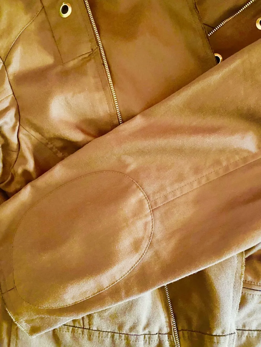 2000s Prada Tobacco Brown Cotton Cropped Jacket