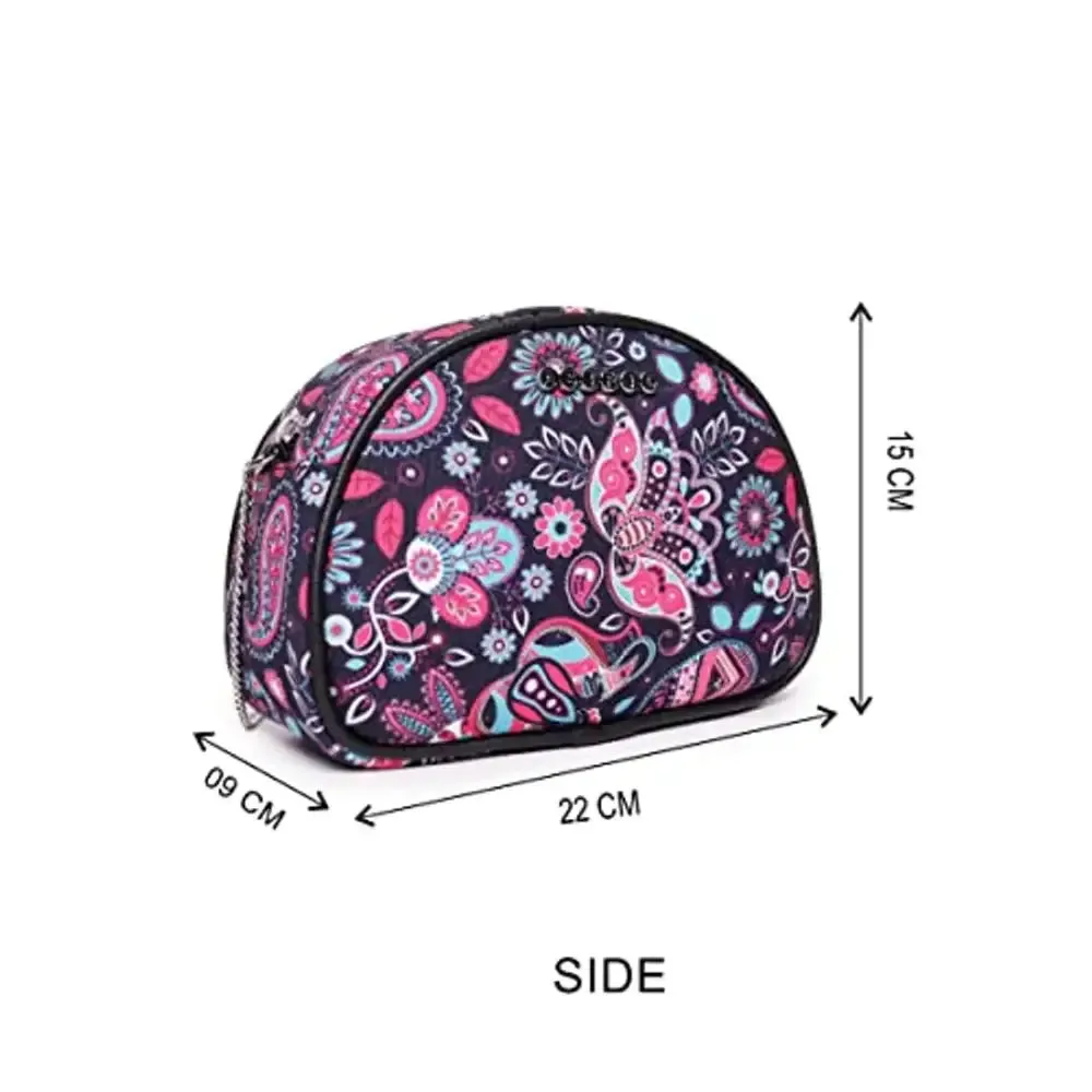 ASTRID D Shape Textured Sling Bag For Girls (multicolor)