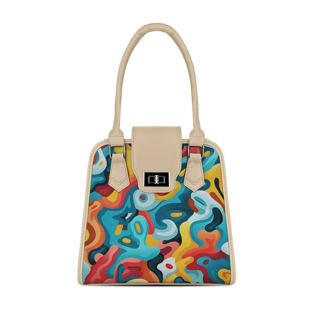 Beige Metropolitan Charm Bag Retro Psychedelia