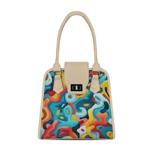 Beige Metropolitan Charm Bag Retro Psychedelia