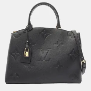 Black Leather Monogram Empreinte Grand Palais MM Handbag