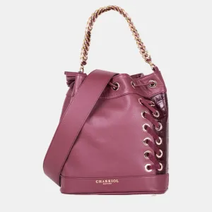 Bordeux Leather  Handbag