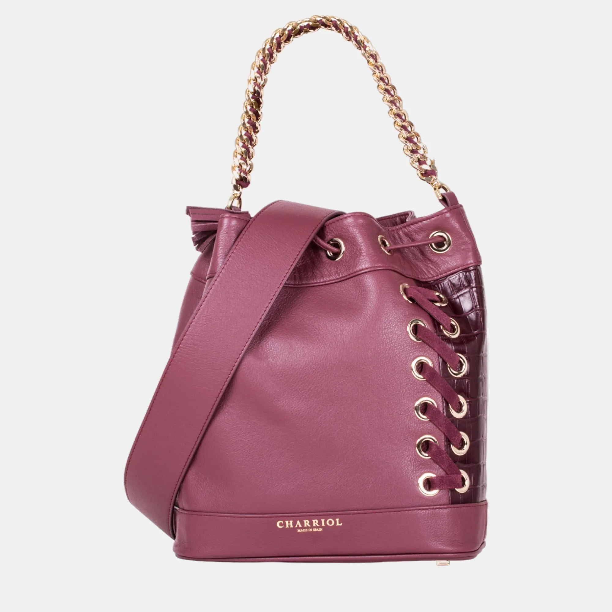 Bordeux Leather  Handbag