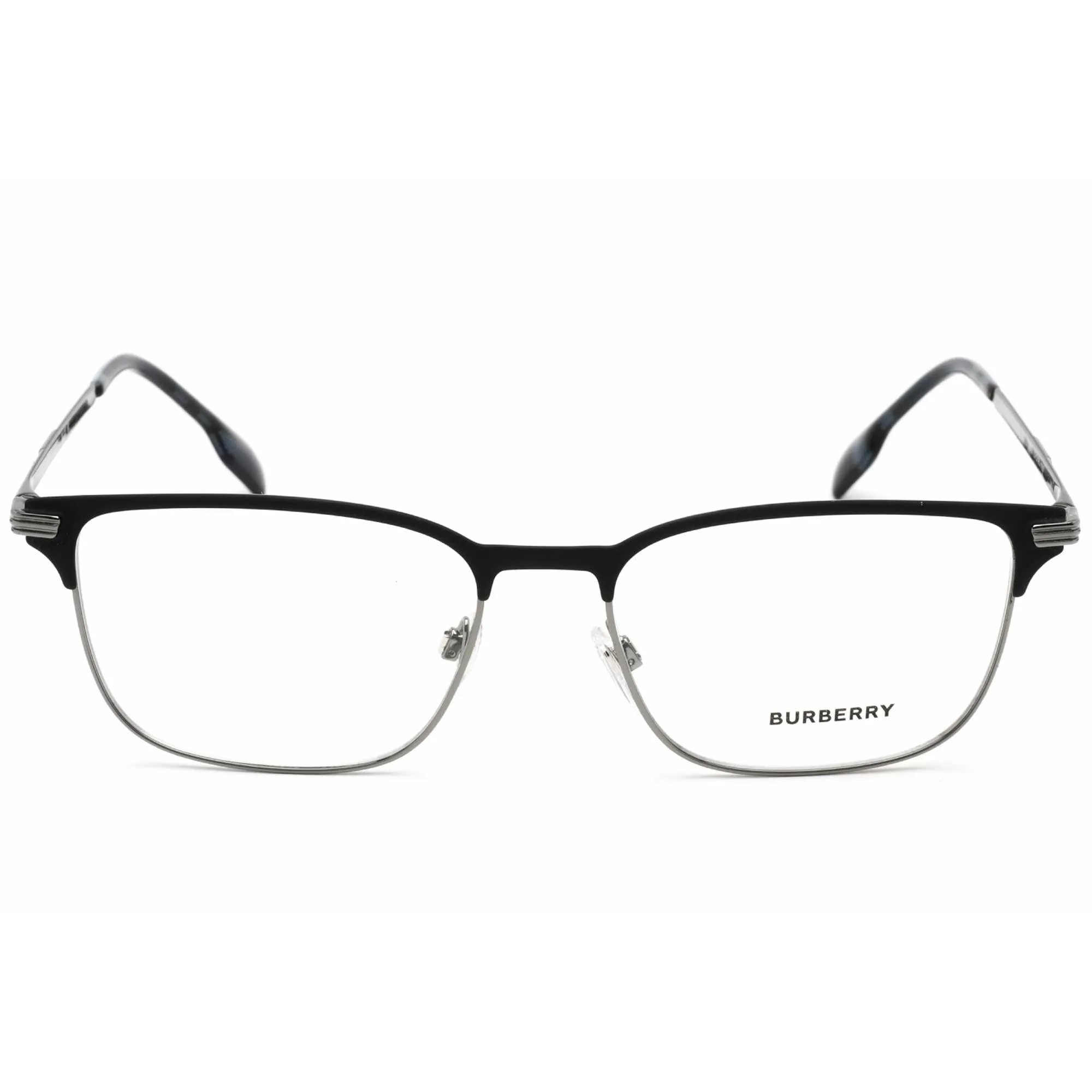 Burberry Men's Eyeglasses - Blue Rectangular Full Rim Metal Frame | 0BE1372 1003