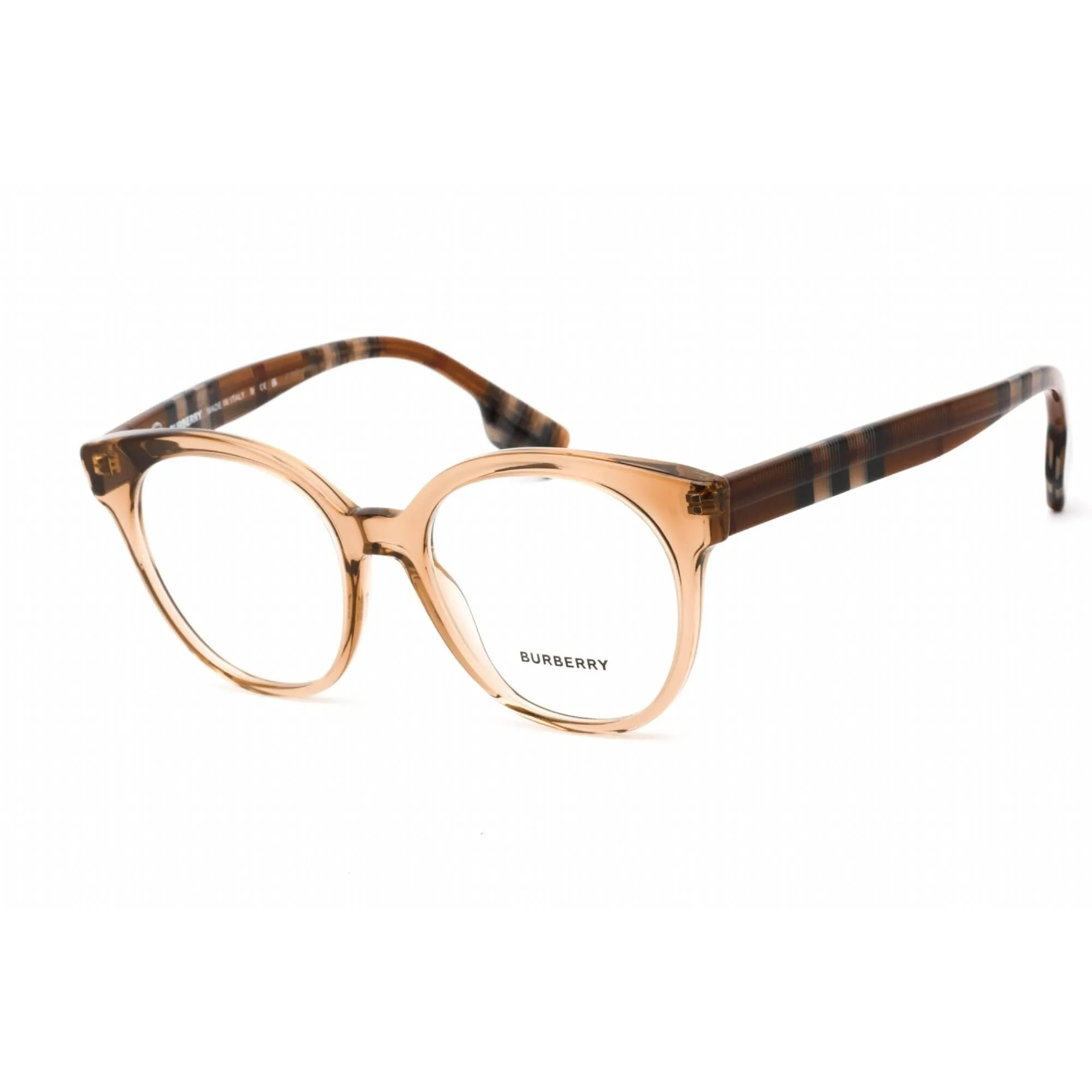 Burberry Unisex Eyeglasses - Clear Lens Brown Plastic Round Shape Frame | 0BE2356 3992