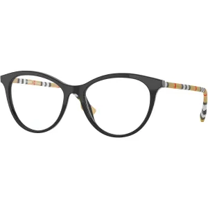 Burberry Women's Eyeglasses - Full Rim Black Acetate Cat Eye Frame | 0BE2325 3853
