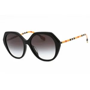 Burberry Women's Sunglasses - Black Plastic Geometric Full Rim Frame | 0BE4375F 38538G