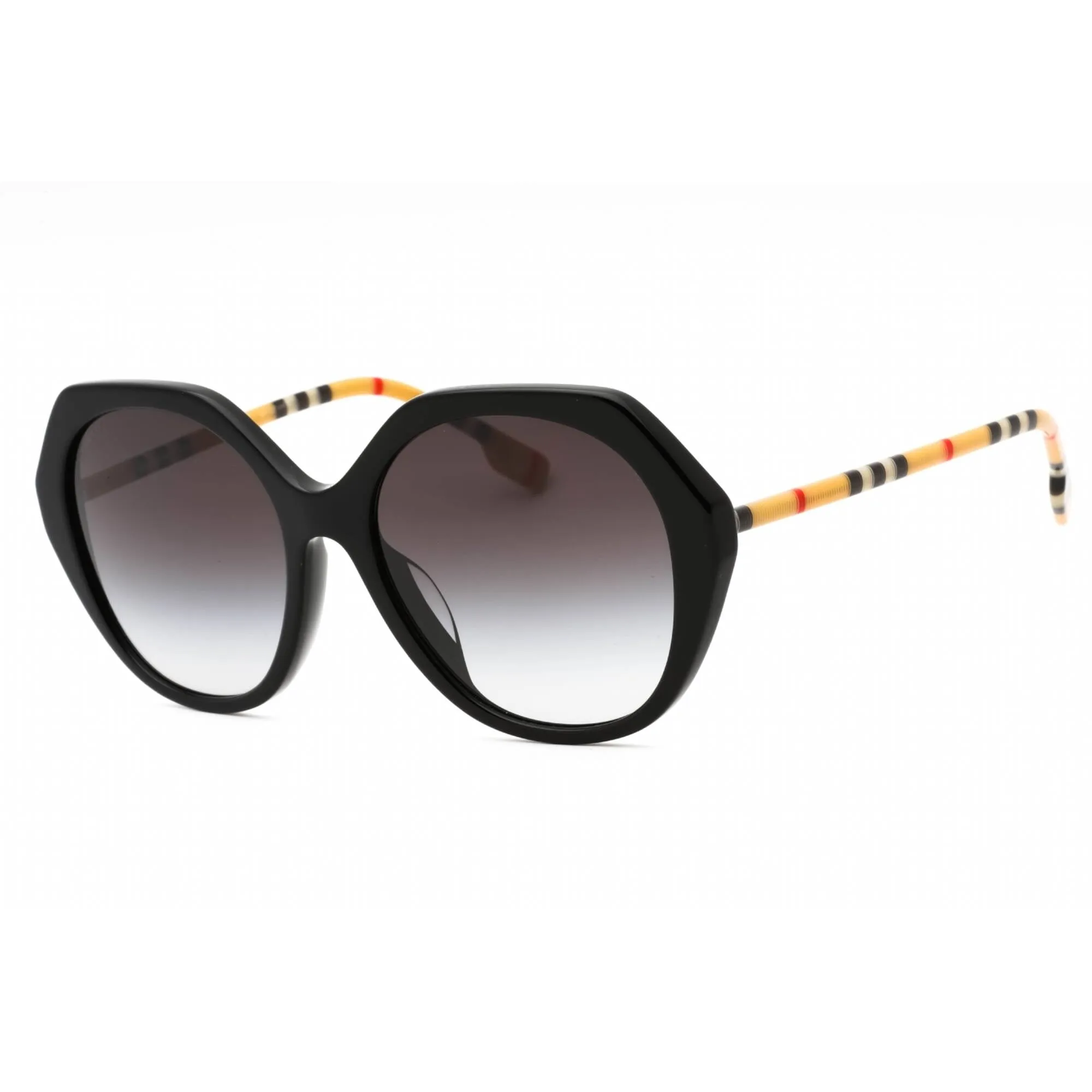 Burberry Women's Sunglasses - Black Plastic Geometric Full Rim Frame | 0BE4375F 38538G