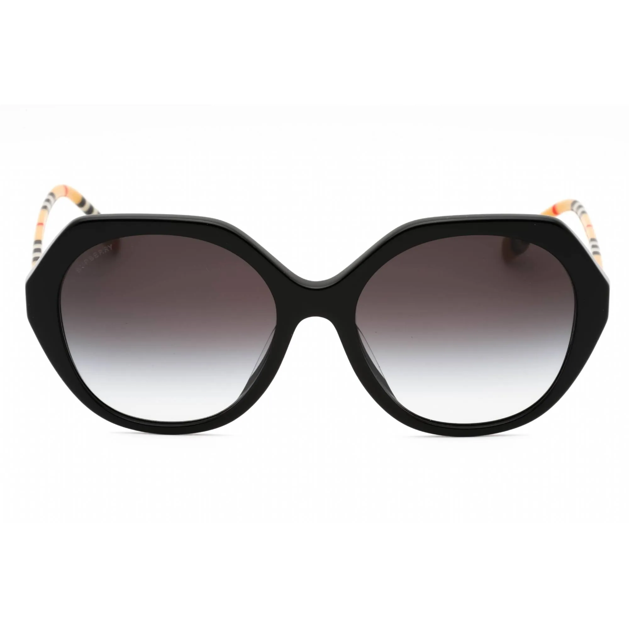 Burberry Women's Sunglasses - Black Plastic Geometric Full Rim Frame | 0BE4375F 38538G