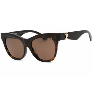 Burberry Women's Sunglasses - Dark Havana Plastic Cat Eye Frame | 0BE4418F 300273