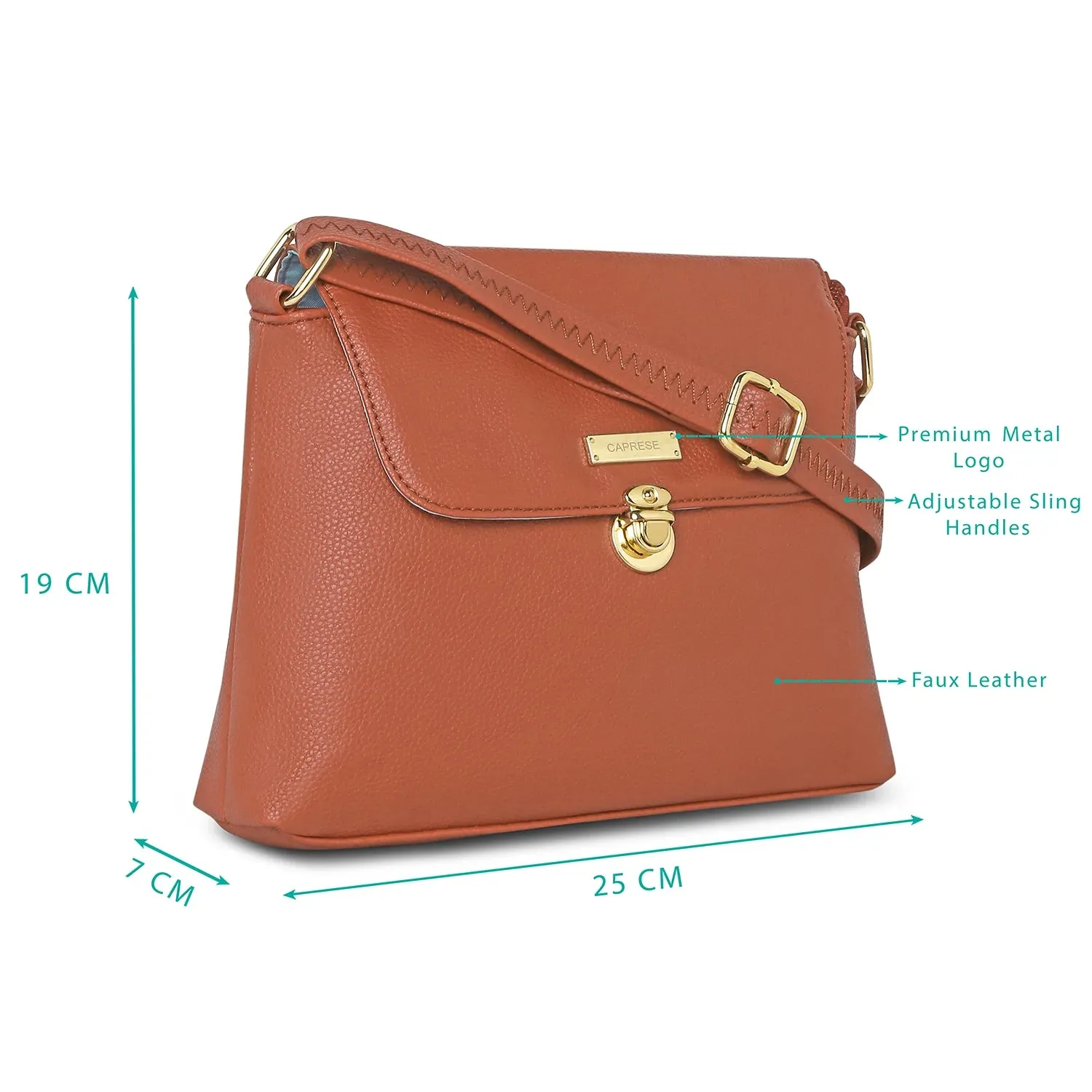 Caprese Bailey Sling Medium Saddle