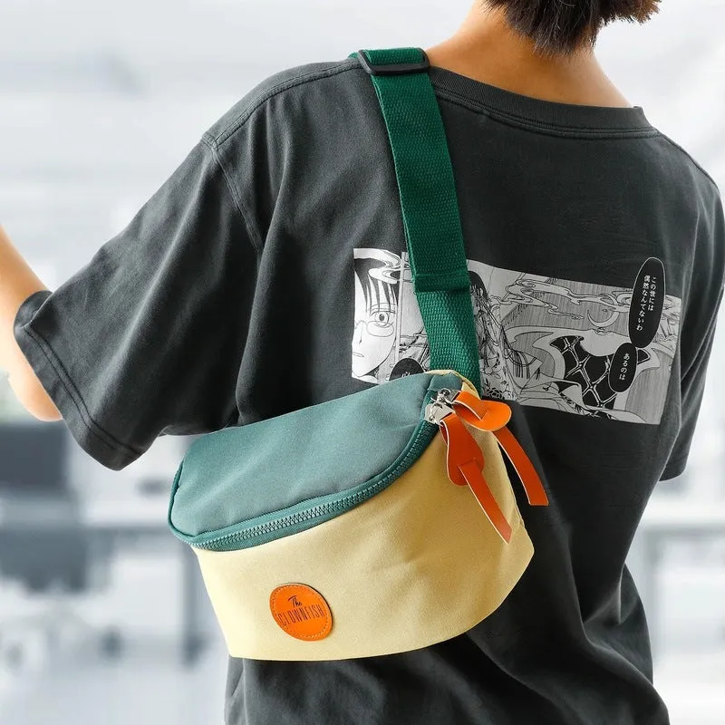 Clownfish Sling Bag - Lightweight, Durable Crossbody | Passport Bag | 24X14X9cm | Green & Yellow