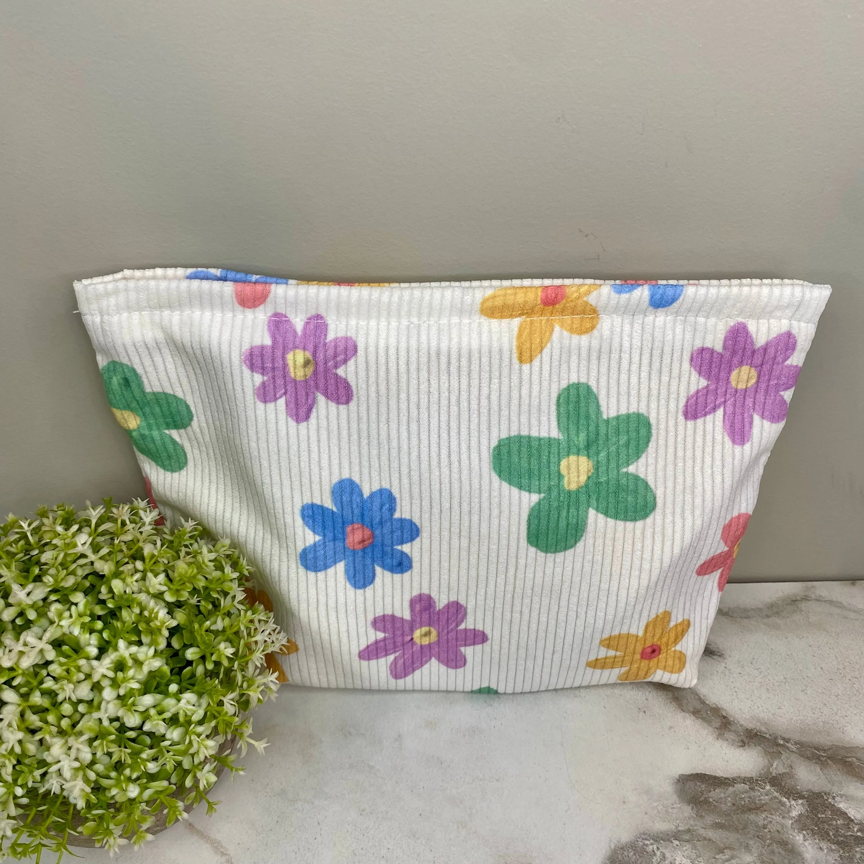 Corduroy Zip Pouch - #7