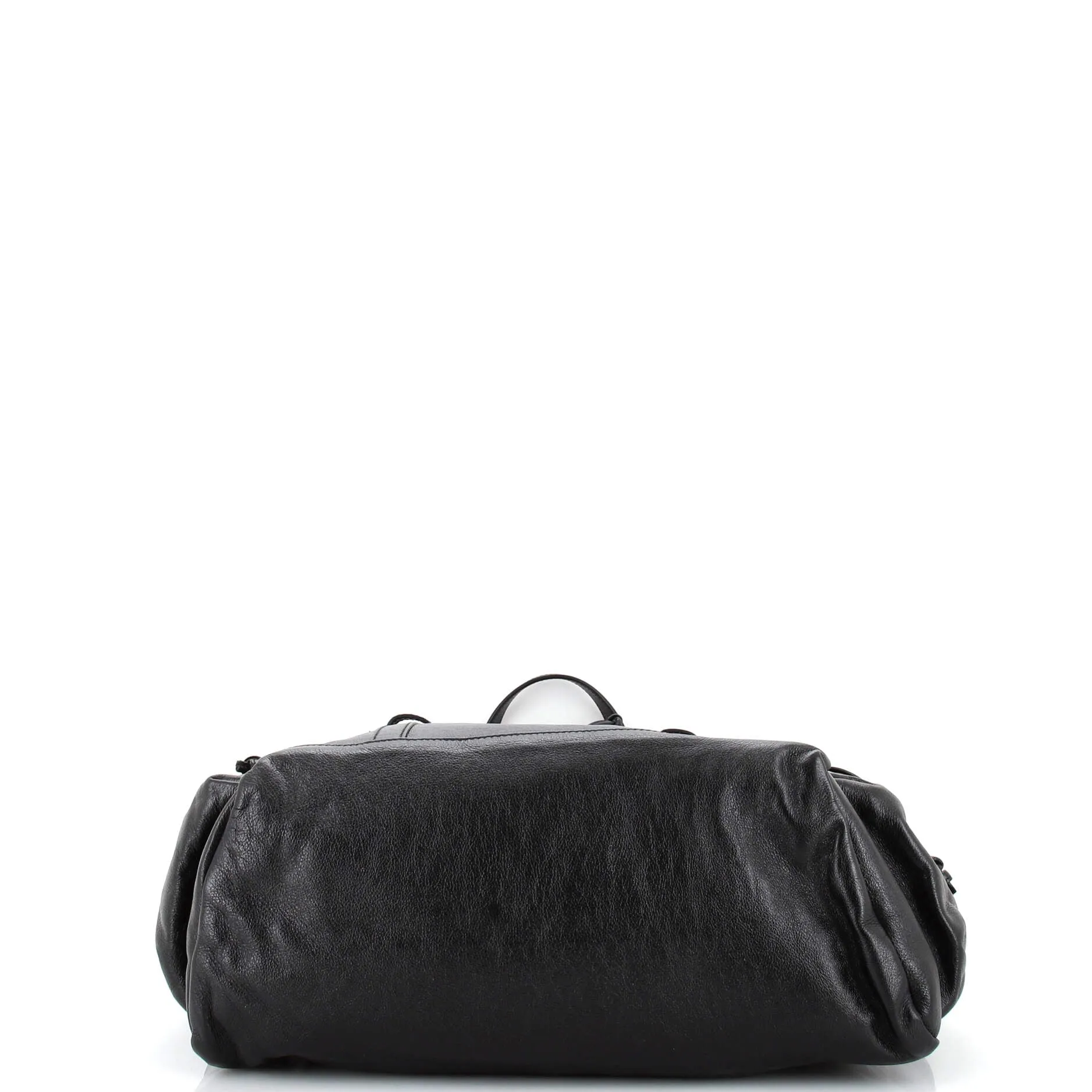 Double G Drawstring Tote Leather