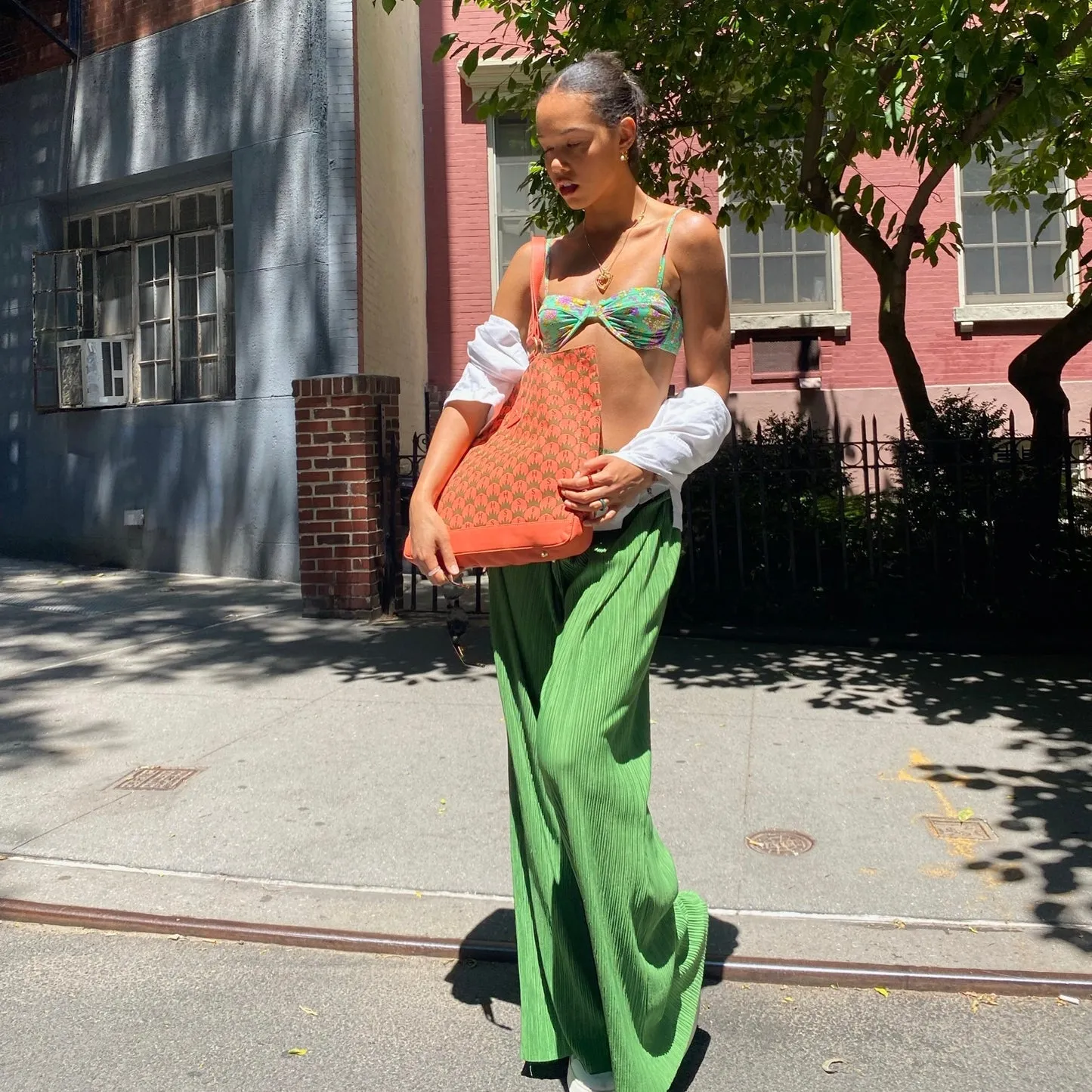 Elaine Tote in Coral