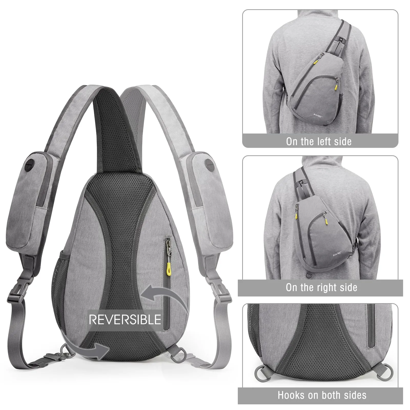 G4Free RFID Sling Bag Crossbody Backpack