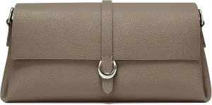 Genuine Leather Clutch Purses for Women Shoulder Bag Trendy Top-Handle Handbags with 2 Adjustable Straps