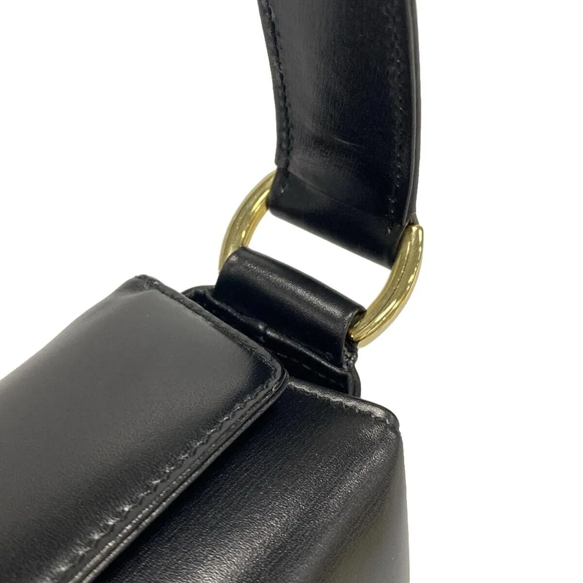 Gucci Horseshoe - Black Leather