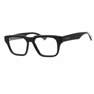 Gucci Men's Eyeglasses - Black Acetate Full Rim Square Frame Clear Lens | GG0963O 001