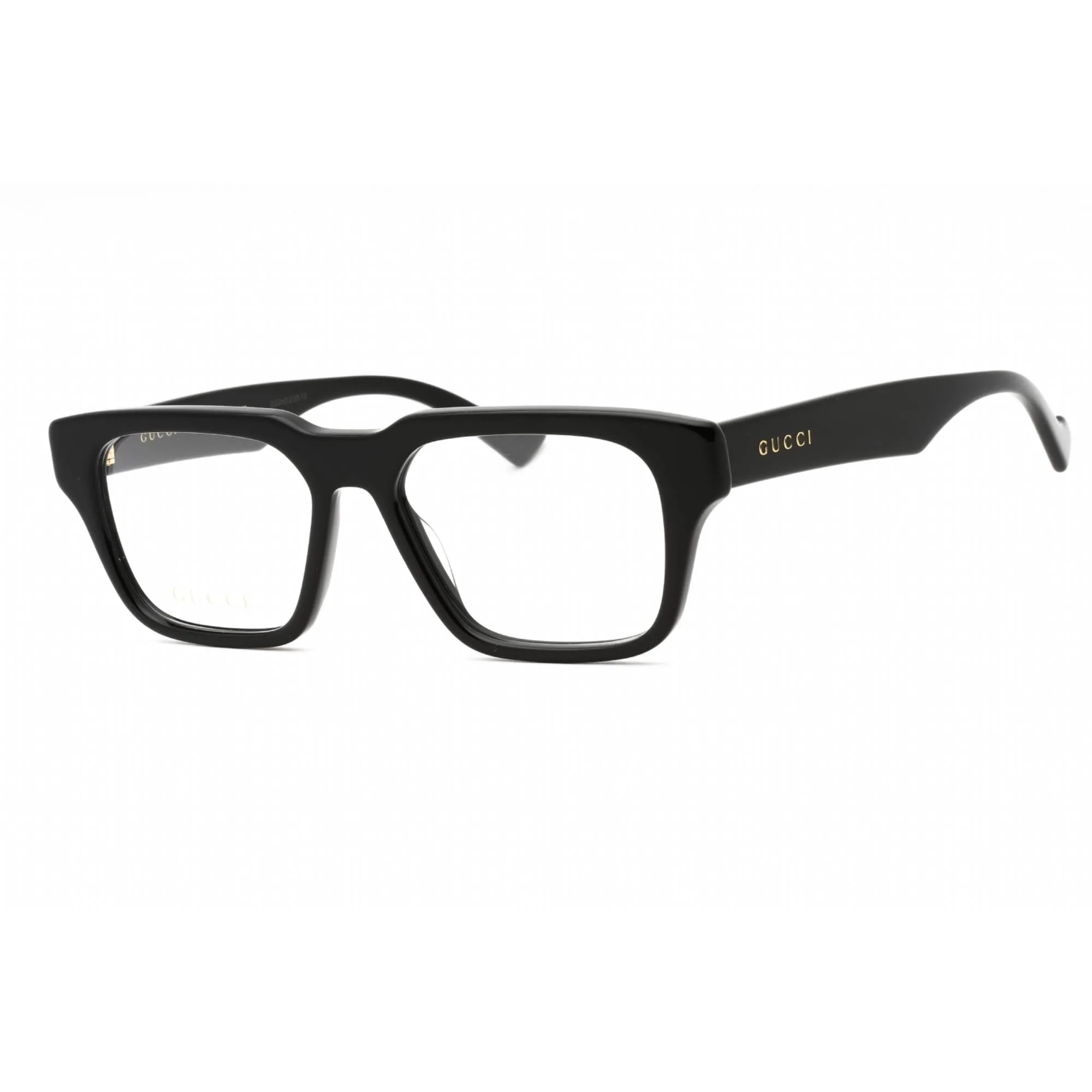 Gucci Men's Eyeglasses - Black Acetate Full Rim Square Frame Clear Lens | GG0963O 001