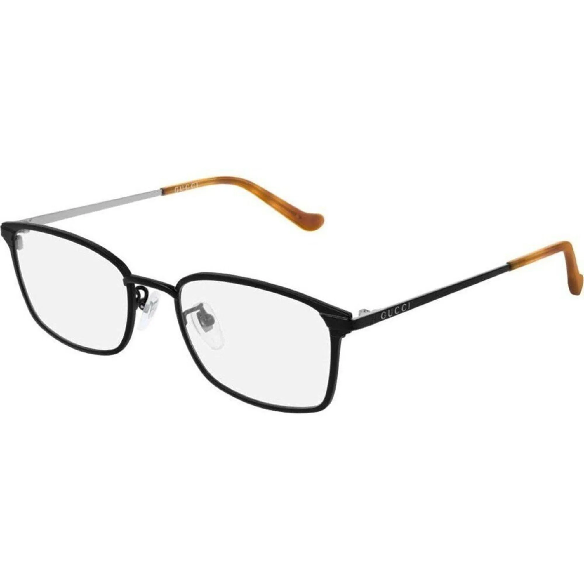 Gucci Men's Eyeglasses - Black Rectangular Full-Rim Metal Frame | GUCCI GG0579OK 1