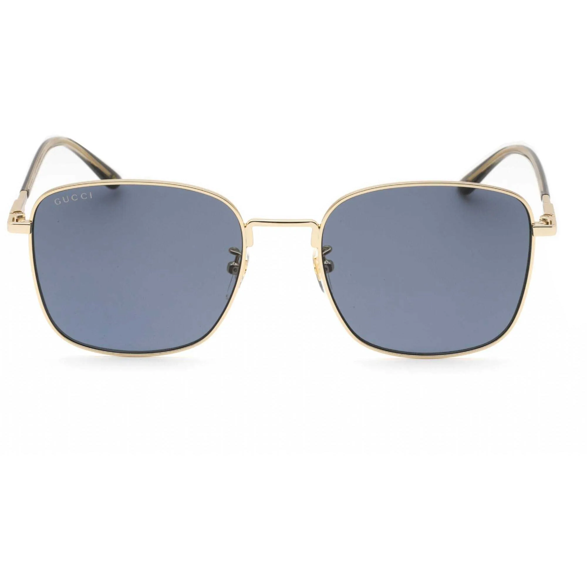 Gucci Men's Sunglasses - Gold/Havana Square Full Rim Metal Frame | GG1350S 004