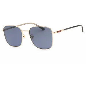 Gucci Men's Sunglasses - Gold/Havana Square Full Rim Metal Frame | GG1350S 004