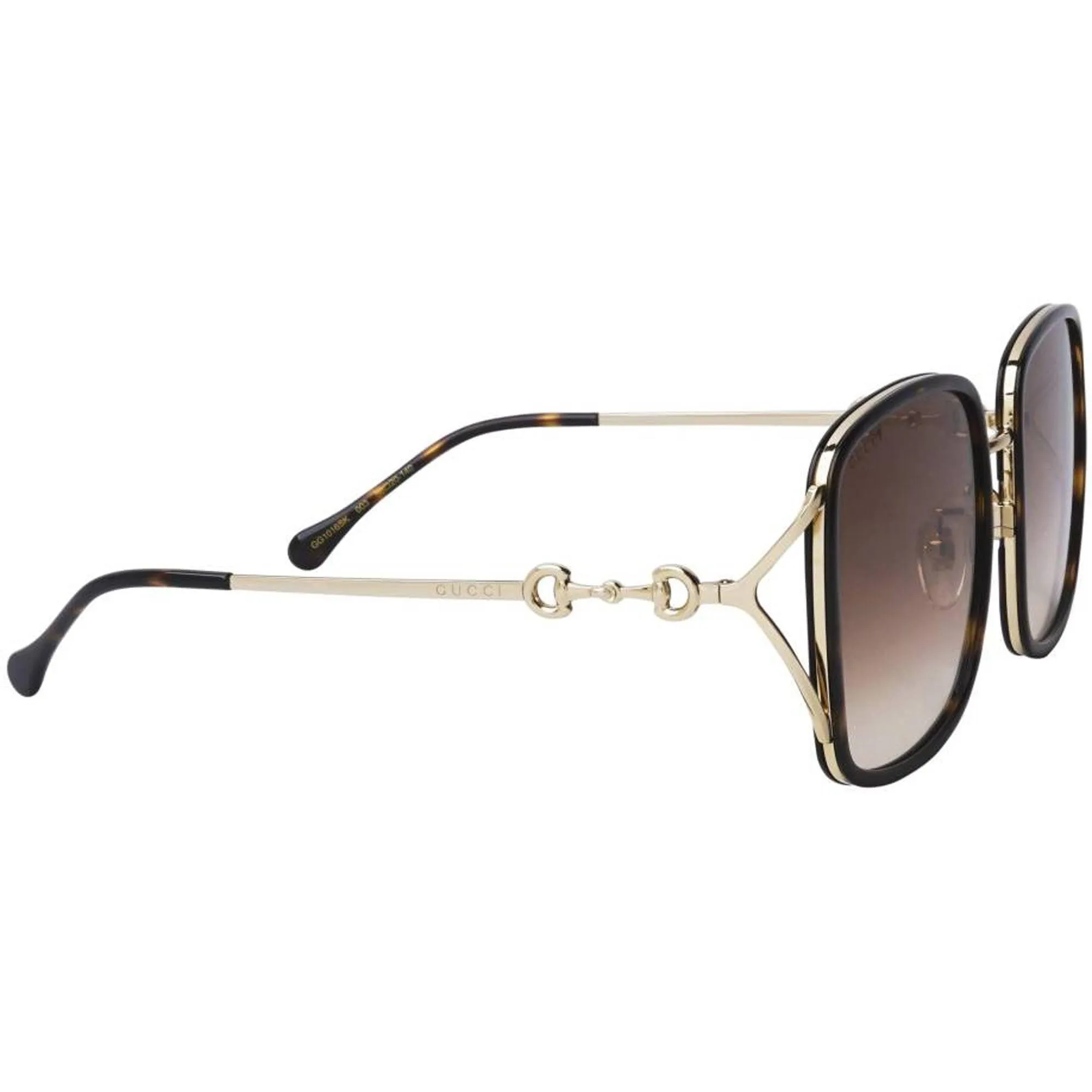 Gucci Women's Sunglasses - Havana and Gold Metal and Plastic Frame | GG1016SK 003