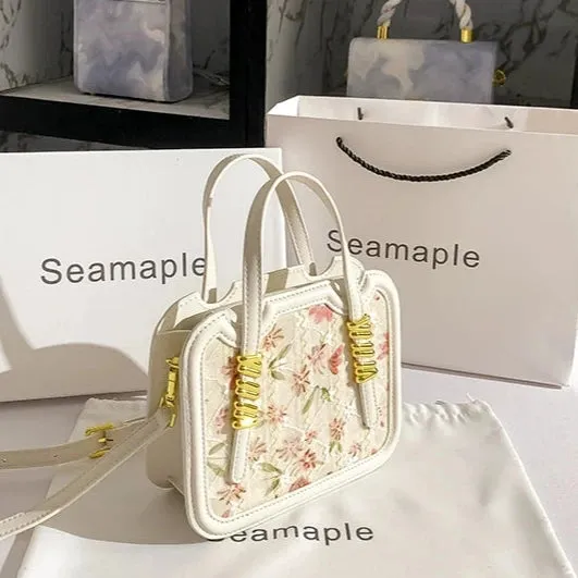 High-Quality Leather Handbag - Casual Fashion Biscuit Bag
