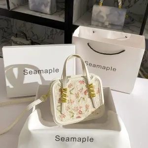 High-Quality Leather Handbag - Casual Fashion Biscuit Bag