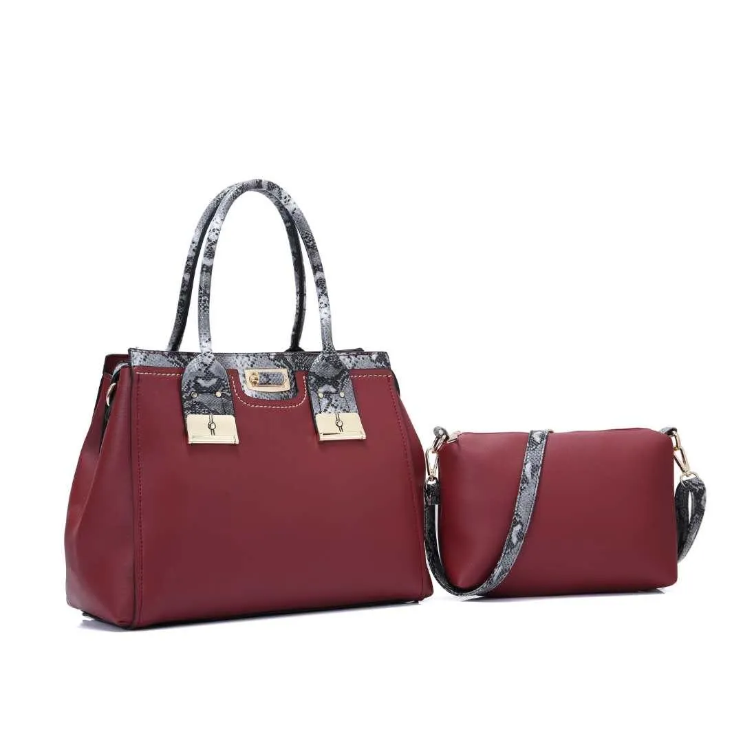 High Quality Women's Leather With Inner Red HandBag