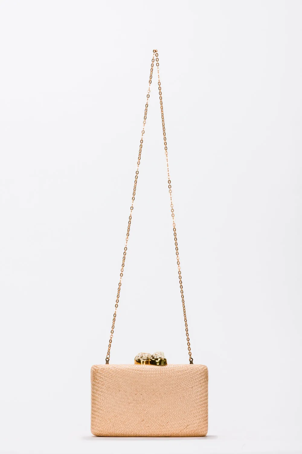 Jen clutch with white Stone