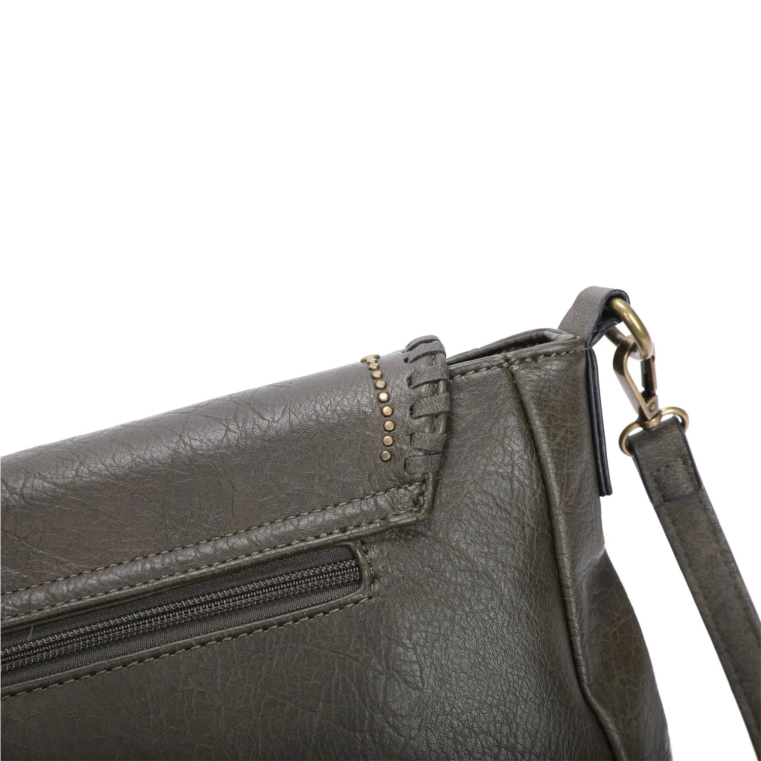 Kelsea Messenger Crossbody - Army Green