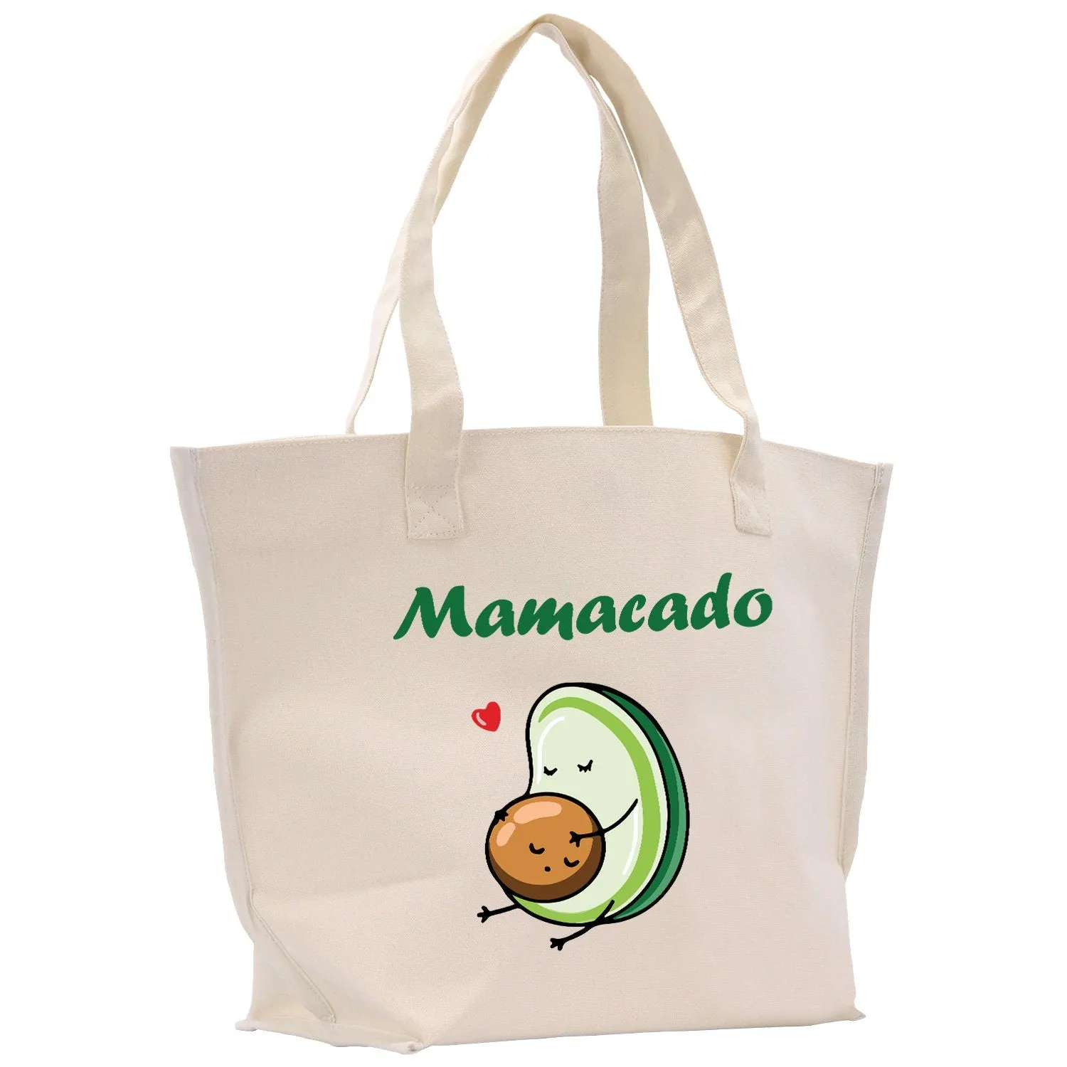 Mamacado Cotton Canvas Hand Bag New Mother Gift Avacado Hand Bag New Mom Gift Idea Baby Shower Gift Mothers Day Gift (MTB1002)