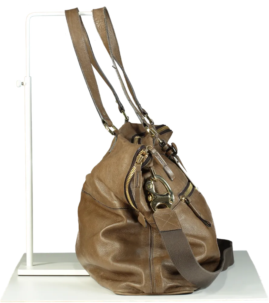 Mulberry Brown Large Shoulder Bag