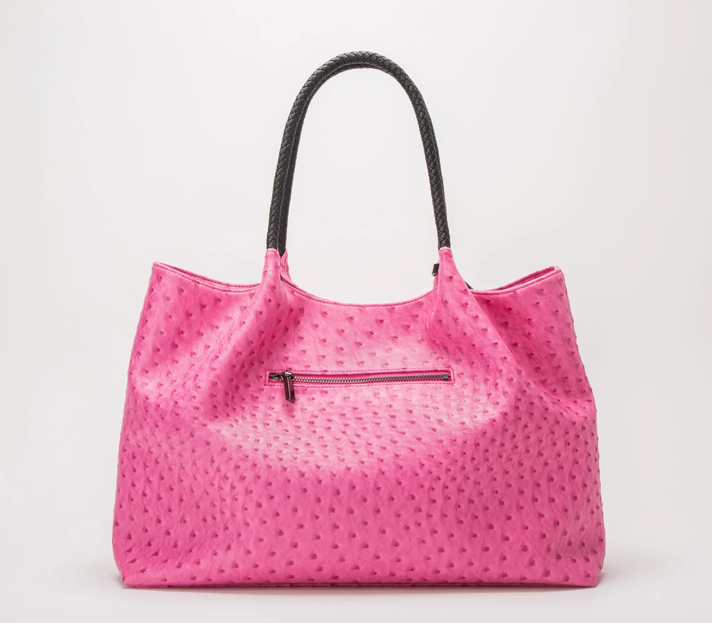 Naomi - Hot Pink Vegan Leather Tote Bag