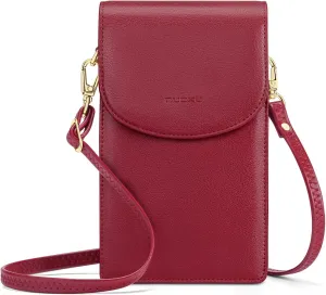 nuoku Crossbody Phone Bag for Women, Mini Crossbody Purse, Small Phone Wallet Crossbody with Removable Card Holder