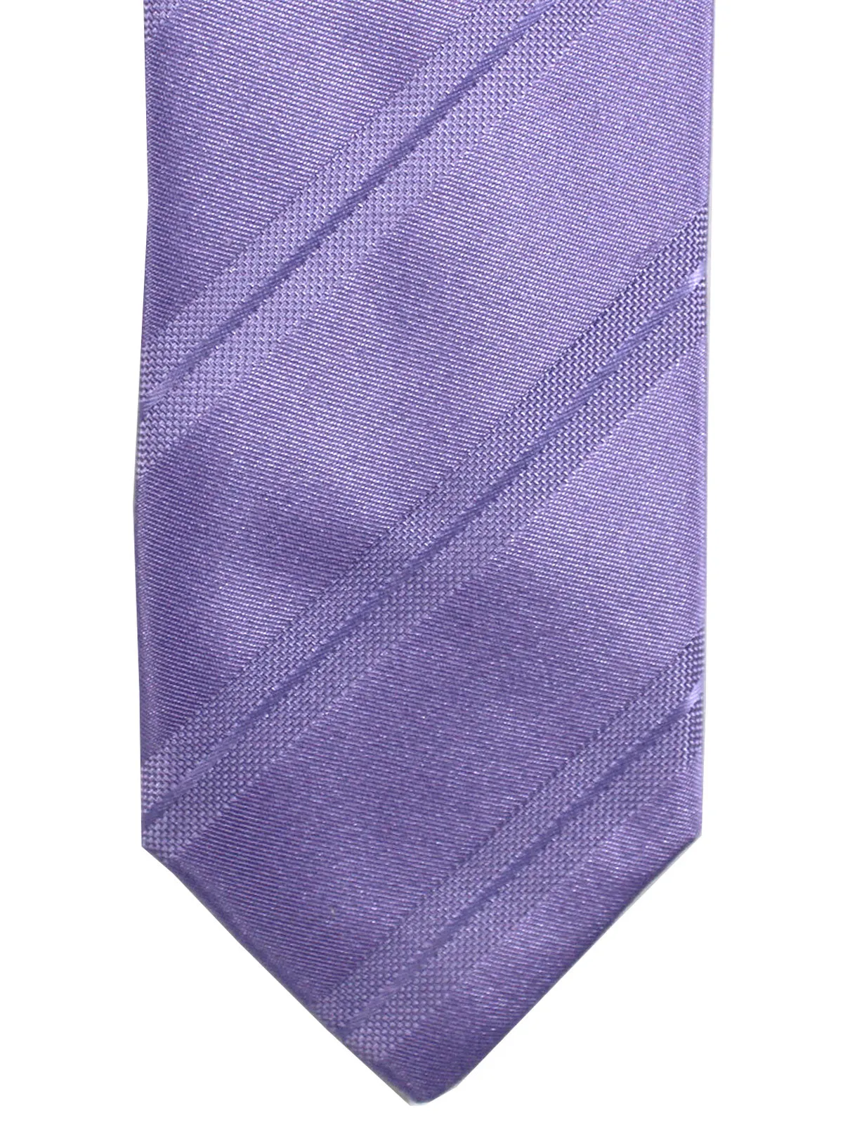 Prada Silk Tie Lilac Stripes Design - Skinny Necktie SALE
