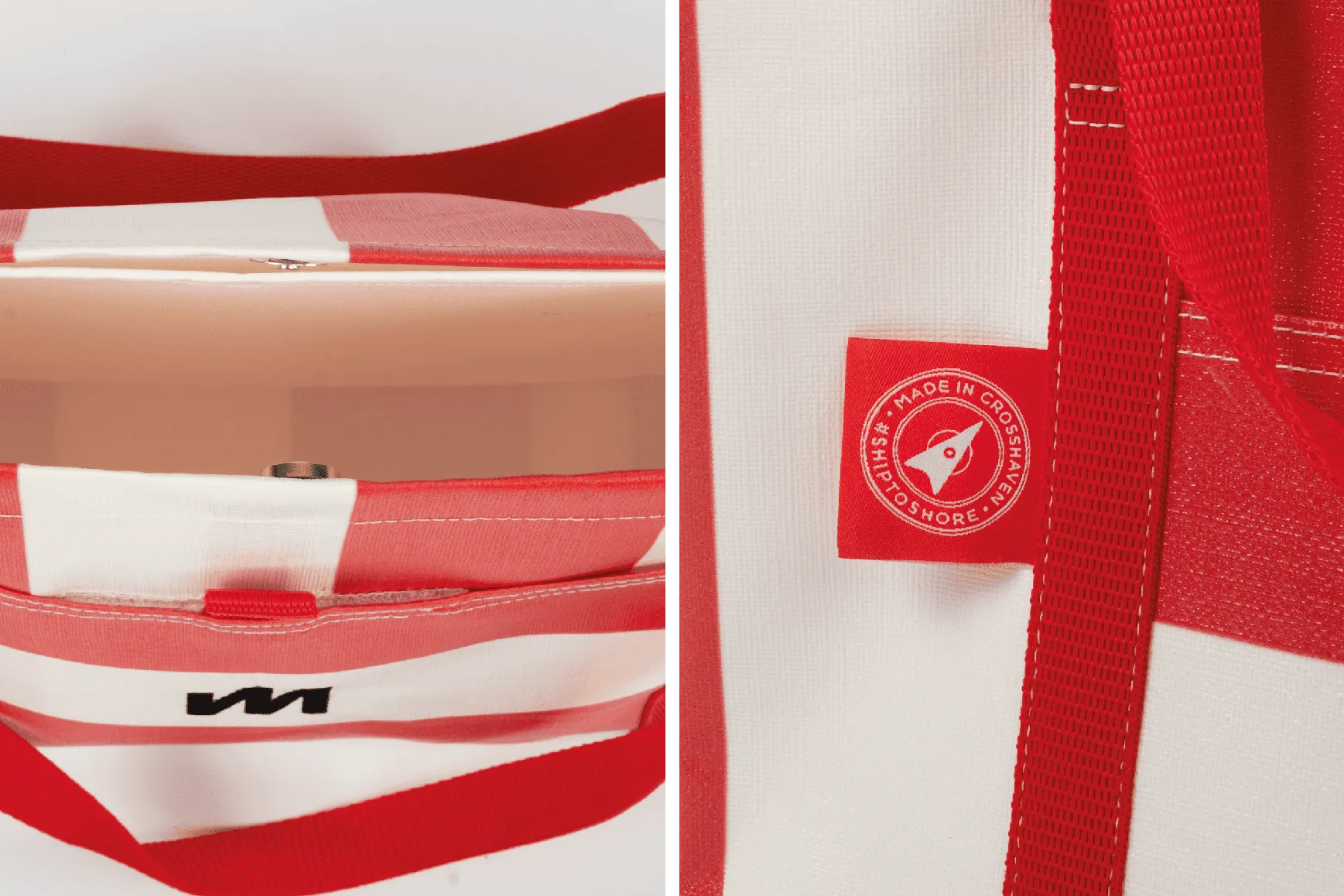 Red Tote - Classic Stripe