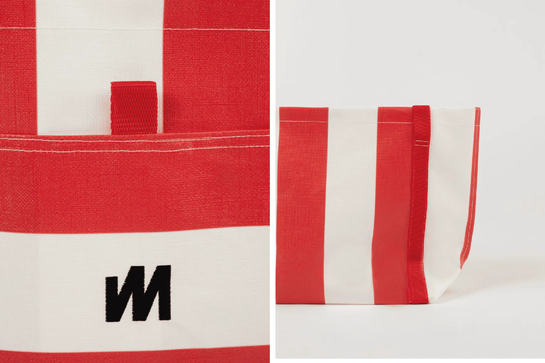 Red Tote - Classic Stripe