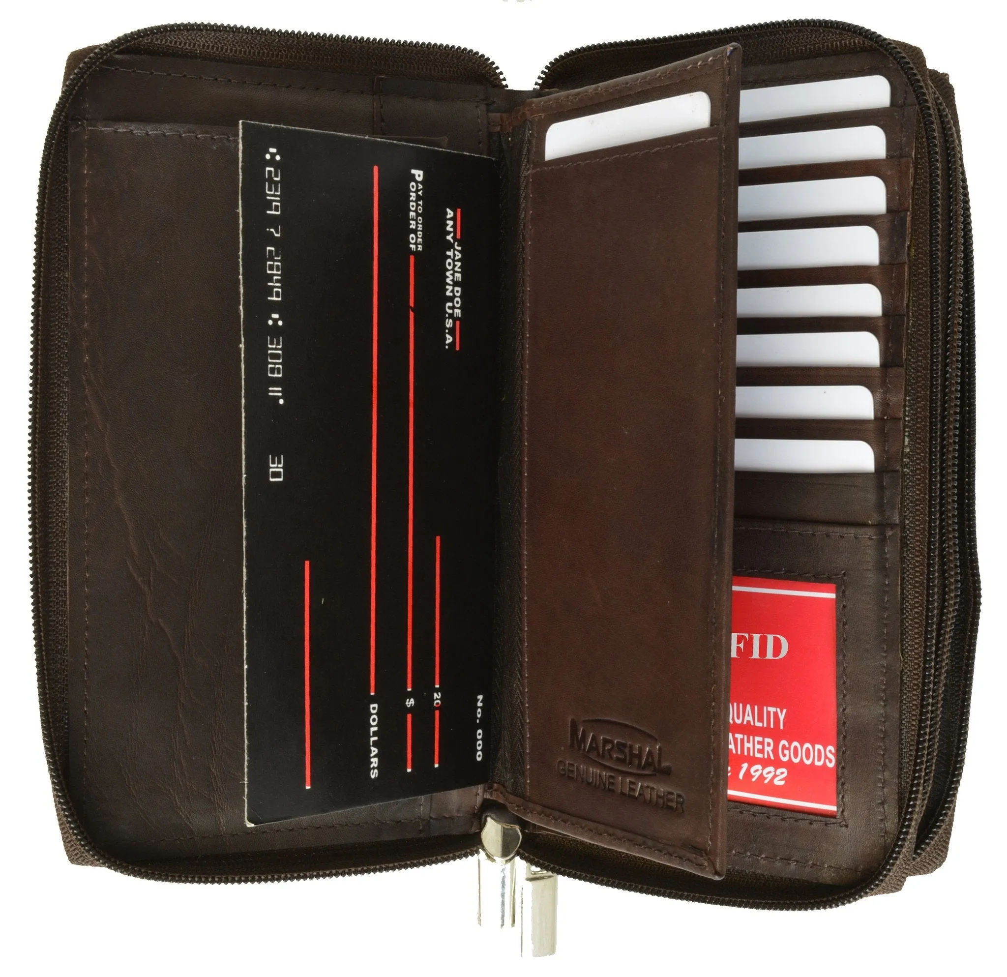 RFID 4575 Ladies Wallets all around zipper