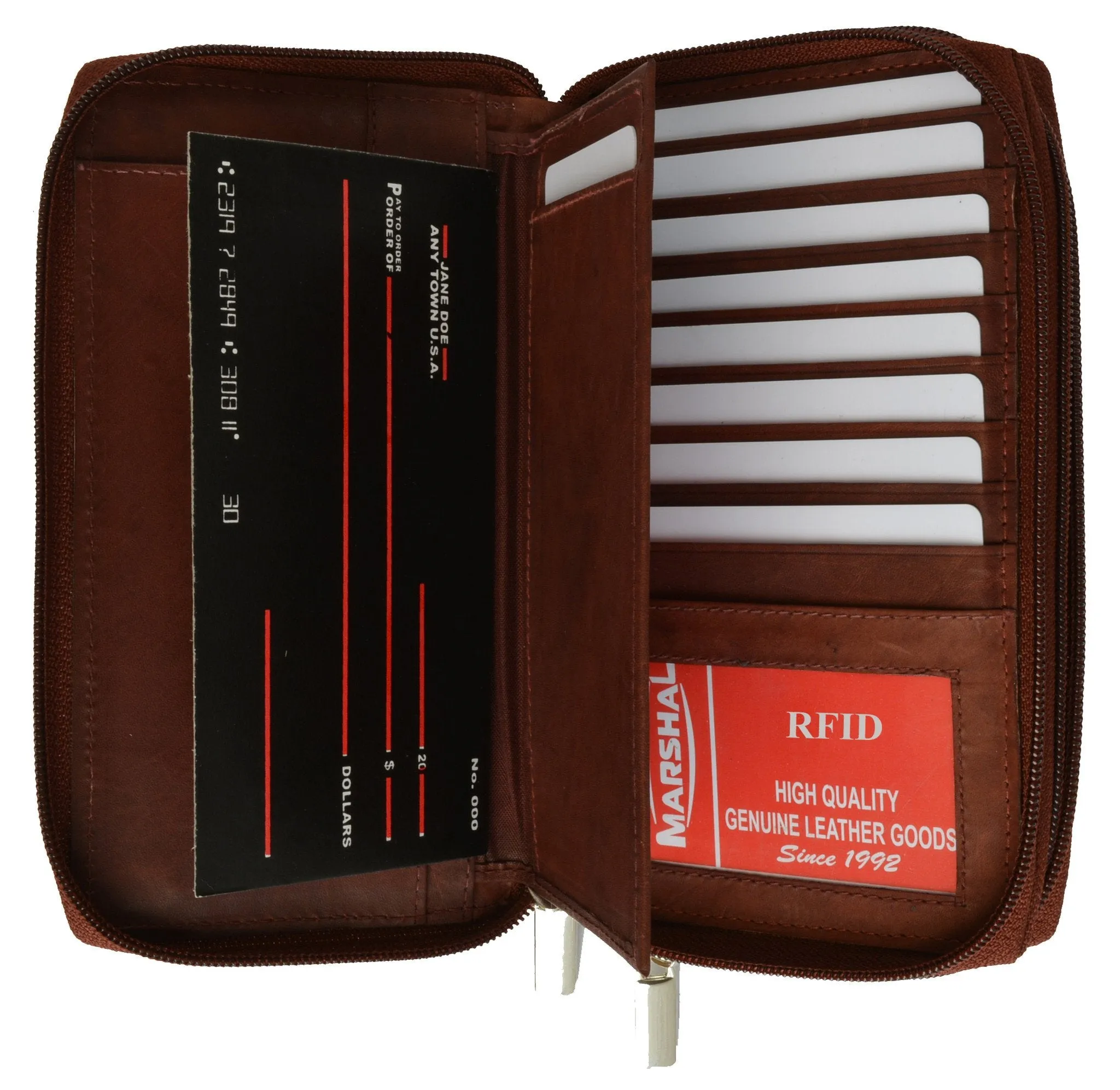 RFID 4575 Ladies Wallets all around zipper