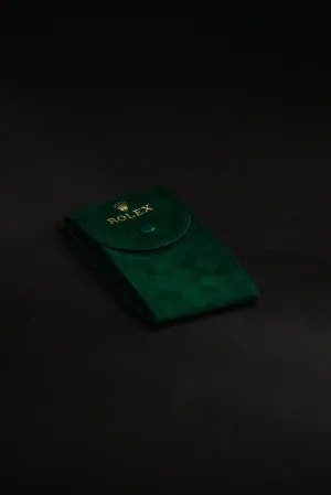 Rolex Travel Case Rolex Grün Leder
