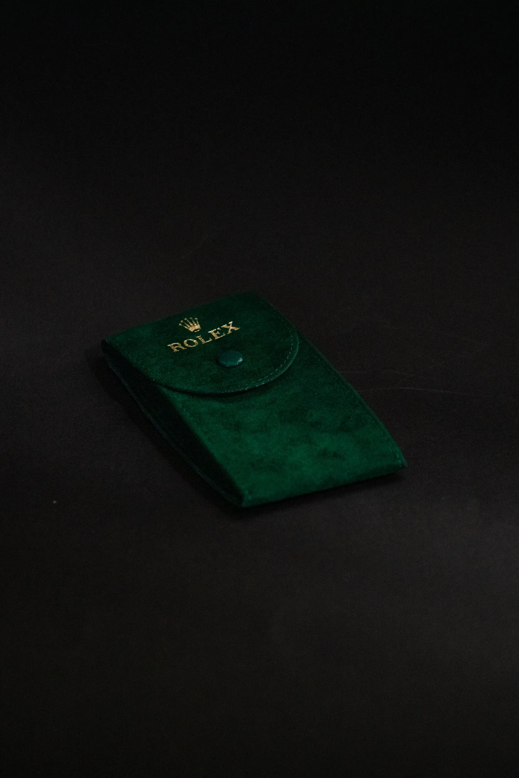Rolex Travel Case Rolex Grün Leder