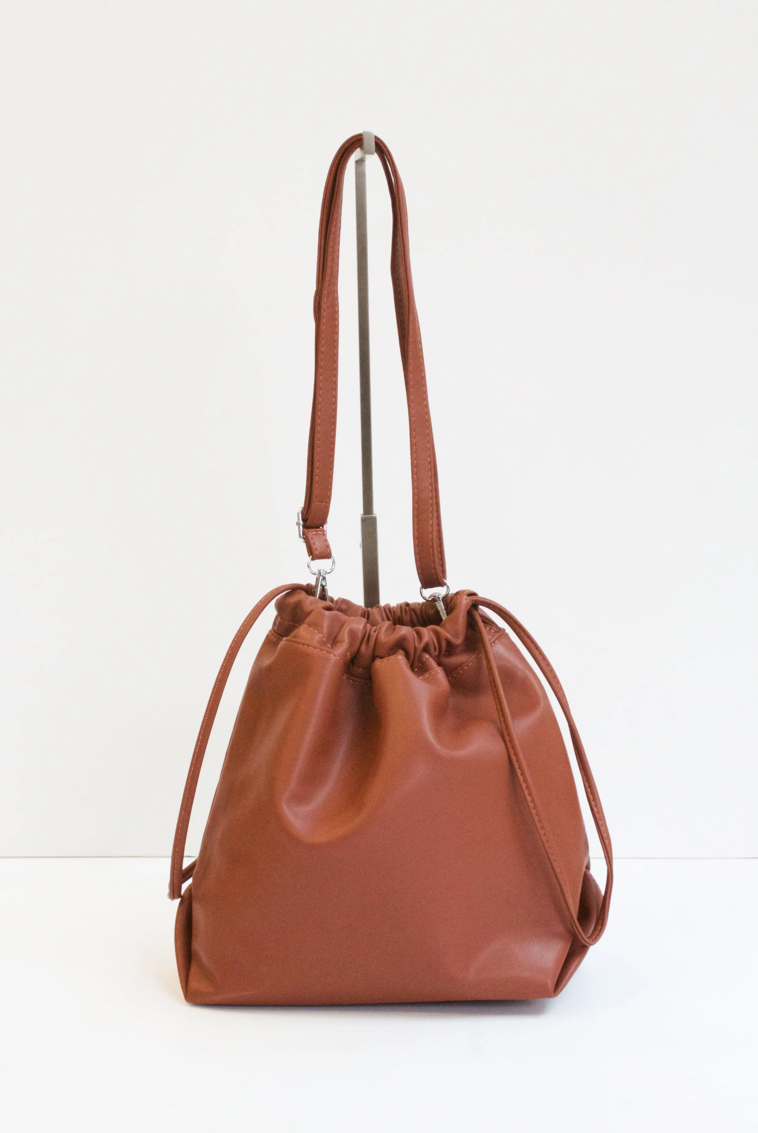 RONA Tan Drawstring Bag