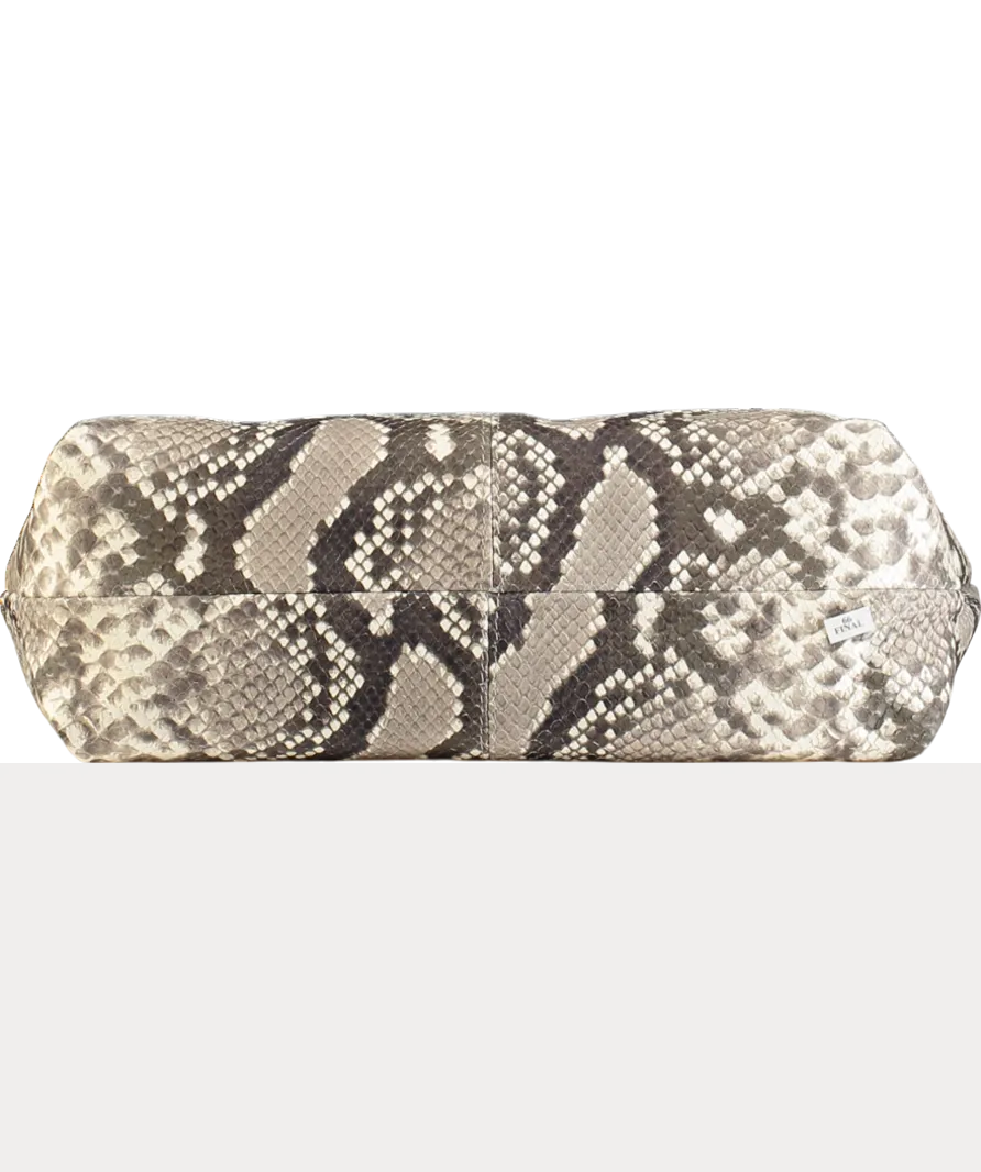Russell & Bromley Beige Everyday Mini Hobo Snakeskin Bag