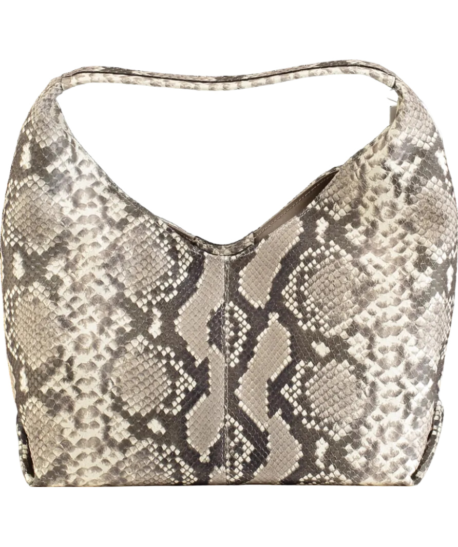 Russell & Bromley Beige Everyday Mini Hobo Snakeskin Bag