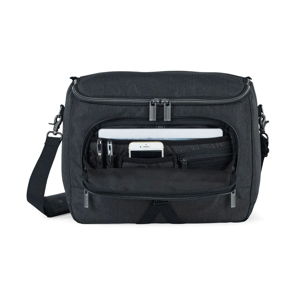 Samsonite Charcoal Heather Charcoal Modern Utility Computer Messenger Bag
