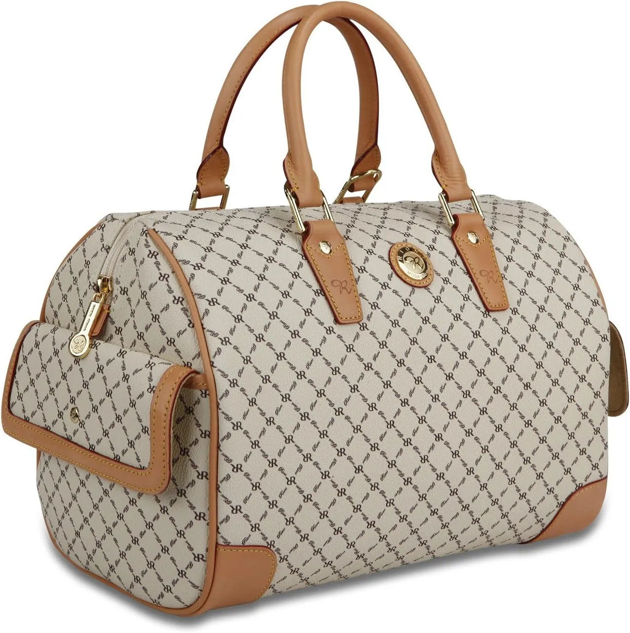 Signature Natural Large Boston Bag