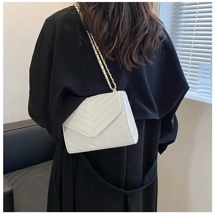 Single Shoulder Retro Fashionable Small Square Bag Crossbody Handbag